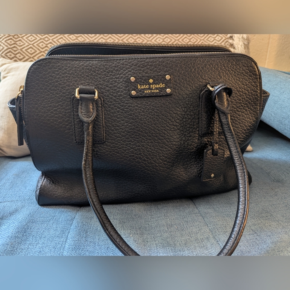 Kate Spade Black Leather Shoulder Bag